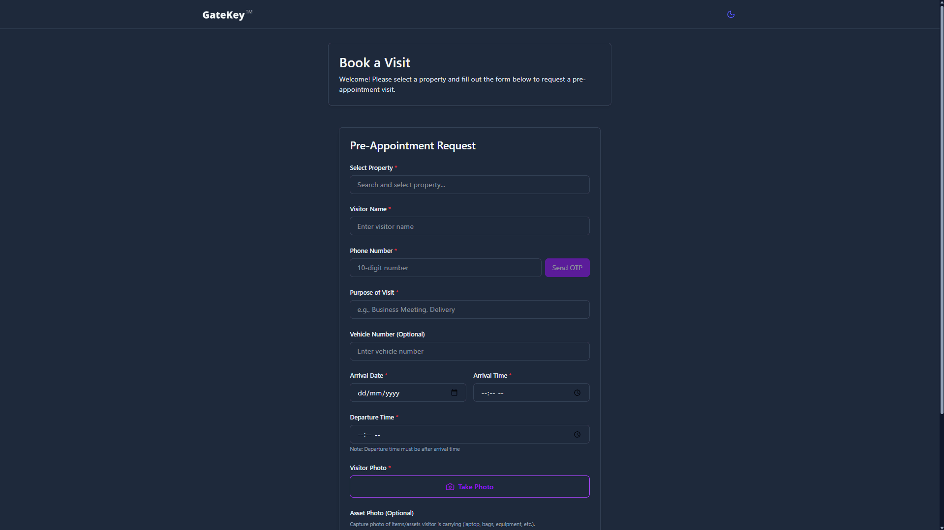 Pre-Appointment Booking